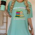 Abibliophobia Bibliophilia Abibliophobia Book Lovers Women's Comfort Colors T-Shirt Violet Abibliophobia Bibliophilia Abibliophobia Book Lovers Women's Comfort Colors T-Shirt Violet