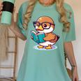 Adorable Book Lover Mallard Duck With Reading Glasses Cute Women's Comfort Colors T-Shirt Violet Adorable Book Lover Mallard Duck With Reading Glasses Cute Women's Comfort Colors T-Shirt Violet