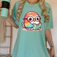 Adorable Book Lover Parrot With Reading Glasses Cute Women's Comfort Colors T-Shirt Violet Adorable Book Lover Parrot With Reading Glasses Cute Women's Comfort Colors T-Shirt Violet