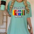 Adult Coloring Book Can I Go Color Now Women Men Adults Premium Tri-Blend Women's Comfort Colors T-Shirt Violet