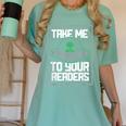 Alien Quote Take Me To Your Readers Sci-Fi Ufo Book Lover Women's Comfort Colors T-Shirt Violet
