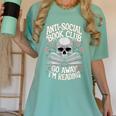 Anti-Social Book Club Go Away Im Reading Women's Comfort Colors T-Shirt Violet Anti-Social Book Club Go Away Im Reading Women's Comfort Colors T-Shirt Violet