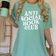 Anti Social Book Club Book Lover Reading Bookworm Reader Women's Comfort Colors T-Shirt Violet