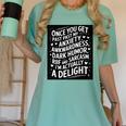 Anxiety Awkward Dark Humor Quote Introverts Sarcastic Women's Comfort Colors T-Shirt Violet