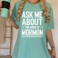 Ask Me About The Book Of Mormon Women's Comfort Colors T-Shirt Violet Ask Me About The Book Of Mormon Women's Comfort Colors T-Shirt Violet