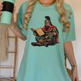 Attila The Hun Reading A Book Women's Comfort Colors T-Shirt Violet