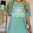 Audiobooks Are My Therapy Book Lover Women Women's Comfort Colors T-Shirt Violet