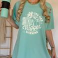 Banned Book Reading Bookish You Had Me At Trigger Warning Women's Comfort Colors T-Shirt Violet