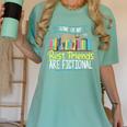 Some Of My Best Friends Are Fictional Book Lover Bookworm Women's Comfort Colors T-Shirt Violet