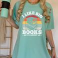 I LIKE BIG BOOKS AND I CANNOT LIE Book Lover Print Women's Comfort Colors T-Shirt Violet I LIKE BIG BOOKS AND I CANNOT LIE Book Lover Print Women's Comfort Colors T-Shirt Violet