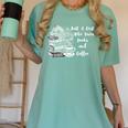 Boho Book Just A Girl Who Loves Books And Coffee Women's Comfort Colors T-Shirt Violet Boho Book Just A Girl Who Loves Books And Coffee Women's Comfort Colors T-Shirt Violet