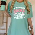 Book & Pajamas Humorous Book Lover Reading Bedtime Women's Comfort Colors T-Shirt Violet Book & Pajamas Humorous Book Lover Reading Bedtime Women's Comfort Colors T-Shirt Violet