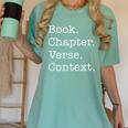 Book Chapter Verse Context Theology Christian Reformed Women's Comfort Colors T-Shirt Violet Book Chapter Verse Context Theology Christian Reformed Women's Comfort Colors T-Shirt Violet