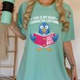 This Is My Book Character Costume Cute Pigeon Kids Reading Women's Comfort Colors T-Shirt Violet