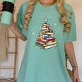 Book Christmas Tree Teacher Book Lover Crew Neck Modern Classic Christmas Small Short Sleeve -Adults -Kids Women's Comfort Colors T-Shirt Violet Book Christmas Tree Teacher Book Lover Crew Neck Modern Classic Christmas Small Short Sleeve -Adults -Kids Women's Comfort Colors T-Shirt Violet
