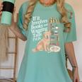 Book And Dog Lover Bookworm Reader Book Lover Women's Comfort Colors T-Shirt Violet