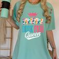 Book Fair Queen Women's Comfort Colors T-Shirt Violet Book Fair Queen Women's Comfort Colors T-Shirt Violet