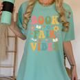 Book Fair Vibes Groovy Retro School Reading Nostalgic Women's Comfort Colors T-Shirt Violet