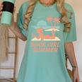 Book Girl Summer Book Reading Retro Sunset Women's Comfort Colors T-Shirt Violet