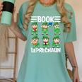Book Leprechaun St Patrick's Day Library Librarian Reading Women's Comfort Colors T-Shirt Violet Book Leprechaun St Patrick's Day Library Librarian Reading Women's Comfort Colors T-Shirt Violet