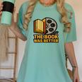 Book Love Scene The Book Was Better Bookworm Vibes Women's Comfort Colors T-Shirt Violet
