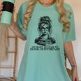 Book Lover Bent Over a Book Women's Comfort Colors T-Shirt Violet