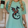 Book Lover Bookworm Reading Books Dragon Women's Comfort Colors T-Shirt Violet