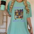 Book Lover Pun Practice Shelf-Care Women's Comfort Colors T-Shirt Violet Book Lover Pun Practice Shelf-Care Women's Comfort Colors T-Shirt Violet