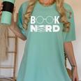 Book Nerd Book Club Bookworm Reading Lover Humor Women's Comfort Colors T-Shirt Violet