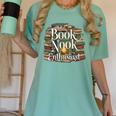 Book Nook Enthusiast Cozy Library Reader Collector Women's Comfort Colors T-Shirt Violet