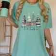 My Book Preference Has Me On The Naughty List Christmas Tree Women's Comfort Colors T-Shirt Violet My Book Preference Has Me On The Naughty List Christmas Tree Women's Comfort Colors T-Shirt Violet