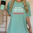 My Book Preference Naughty List Readers Christmas Joke Women's Comfort Colors T-Shirt Violet My Book Preference Naughty List Readers Christmas Joke Women's Comfort Colors T-Shirt Violet