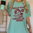Book Readers Forced To Work Sadness Women's Comfort Colors T-Shirt Violet