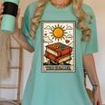 Book Reading Tarot Card The Reader Women's Comfort Colors T-Shirt Violet Book Reading Tarot Card The Reader Women's Comfort Colors T-Shirt Violet
