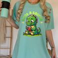 Book A Saurus Bookasaurus Dinosaur Book Girls Boys Toddler Women's Comfort Colors T-Shirt Violet Book A Saurus Bookasaurus Dinosaur Book Girls Boys Toddler Women's Comfort Colors T-Shirt Violet