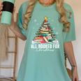 All Booked For Christmas Book Christmas Tree Lights Xmas Women's Comfort Colors T-Shirt Violet All Booked For Christmas Book Christmas Tree Lights Xmas Women's Comfort Colors T-Shirt Violet