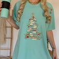 All Booked For Christmas Book Women's Comfort Colors T-Shirt Violet All Booked For Christmas Book Women's Comfort Colors T-Shirt Violet