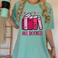 All Booked Read Book Reading Librarian Men Women Kids Women's Comfort Colors T-Shirt Violet
