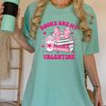 All Booked For Valentines Book Reading Coquette Bow Women's Comfort Colors T-Shirt Violet