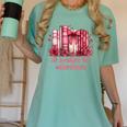 All Booked For Valentines Coquette Bow Book Lover Bookworm Women's Comfort Colors T-Shirt Violet