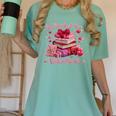 All Booked Valentine's Girly Teacher Coquette Love Women's Comfort Colors T-Shirt Violet