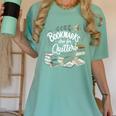 Bookmarks Are For Quitters Book Lovers Reading Women's Comfort Colors T-Shirt Violet Bookmarks Are For Quitters Book Lovers Reading Women's Comfort Colors T-Shirt Violet