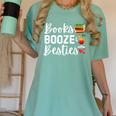 Books Booze And Besties Book Lover Bestie Squad Twinning Women's Comfort Colors T-Shirt Violet Books Booze And Besties Book Lover Bestie Squad Twinning Women's Comfort Colors T-Shirt Violet