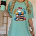 “Books Coffee & Yarn Enthusiast Cozy Reader Women's Comfort Colors T-Shirt Violet “Books Coffee & Yarn Enthusiast Cozy Reader Women's Comfort Colors T-Shirt Violet