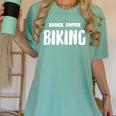 Books Coffee Biking Women's Comfort Colors T-Shirt Violet