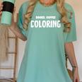 Books Coffee Coloring Women's Comfort Colors T-Shirt Violet Books Coffee Coloring Women's Comfort Colors T-Shirt Violet