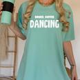 Books Coffee Dancing Women's Comfort Colors T-Shirt Violet