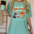 BOOKS AND MAINE COONS ARE MY THERAPY Main Coon Women's Comfort Colors T-Shirt Violet