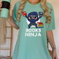 Books Ninja Read Reading Librarian Book Toddler Boys Kids Women's Comfort Colors T-Shirt Violet Books Ninja Read Reading Librarian Book Toddler Boys Kids Women's Comfort Colors T-Shirt Violet