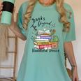 Books Original Handheld Device Reader Literacy Book Lover Women's Comfort Colors T-Shirt Violet